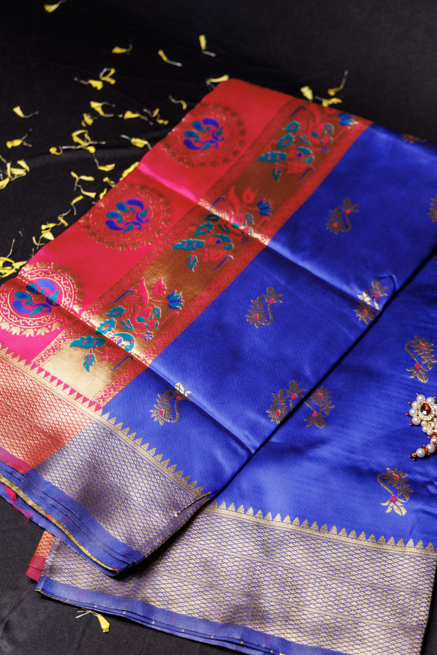 Neelanjali - Blue Paithani - Image 2