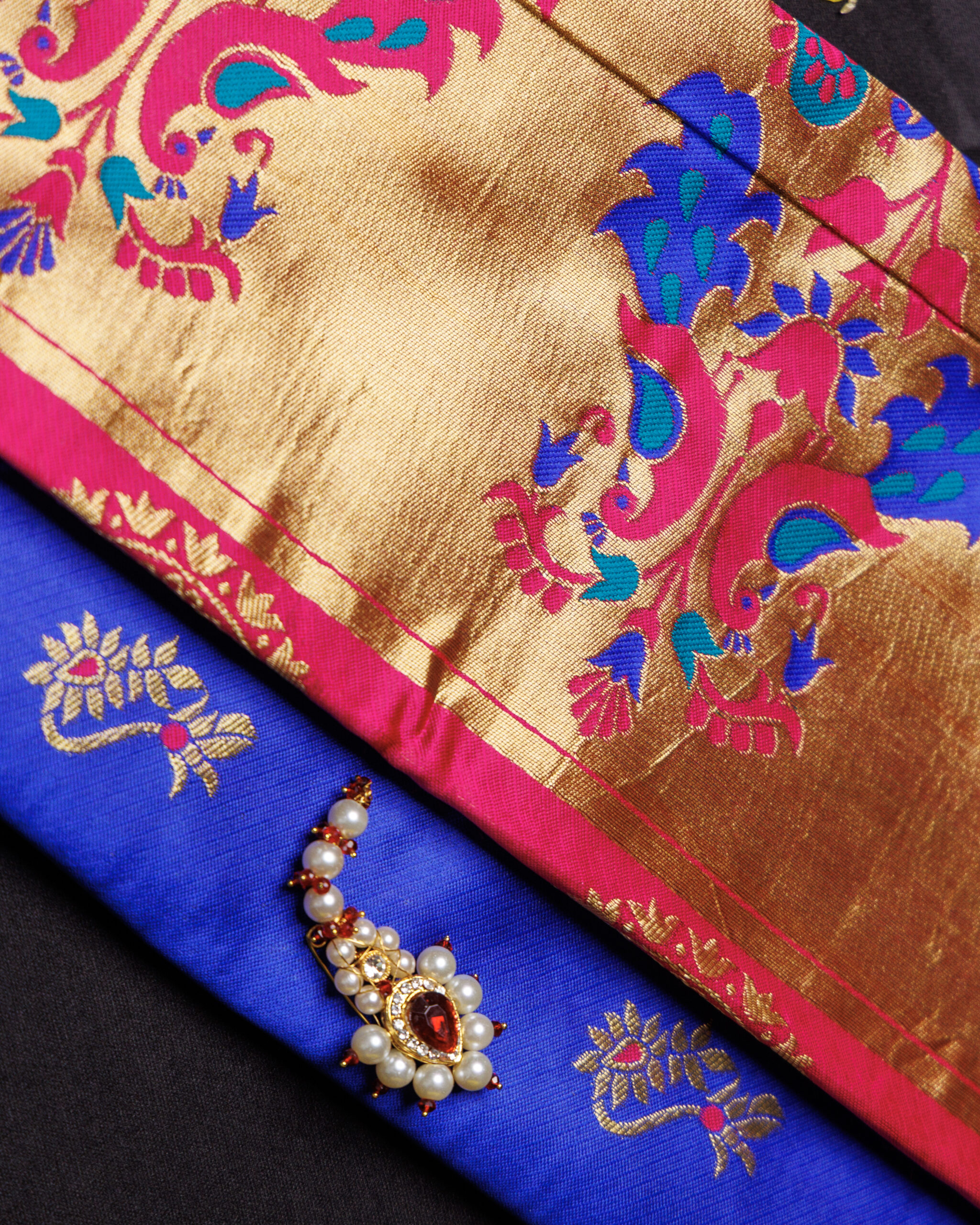 Neelanjali - Blue Paithani - Image 5