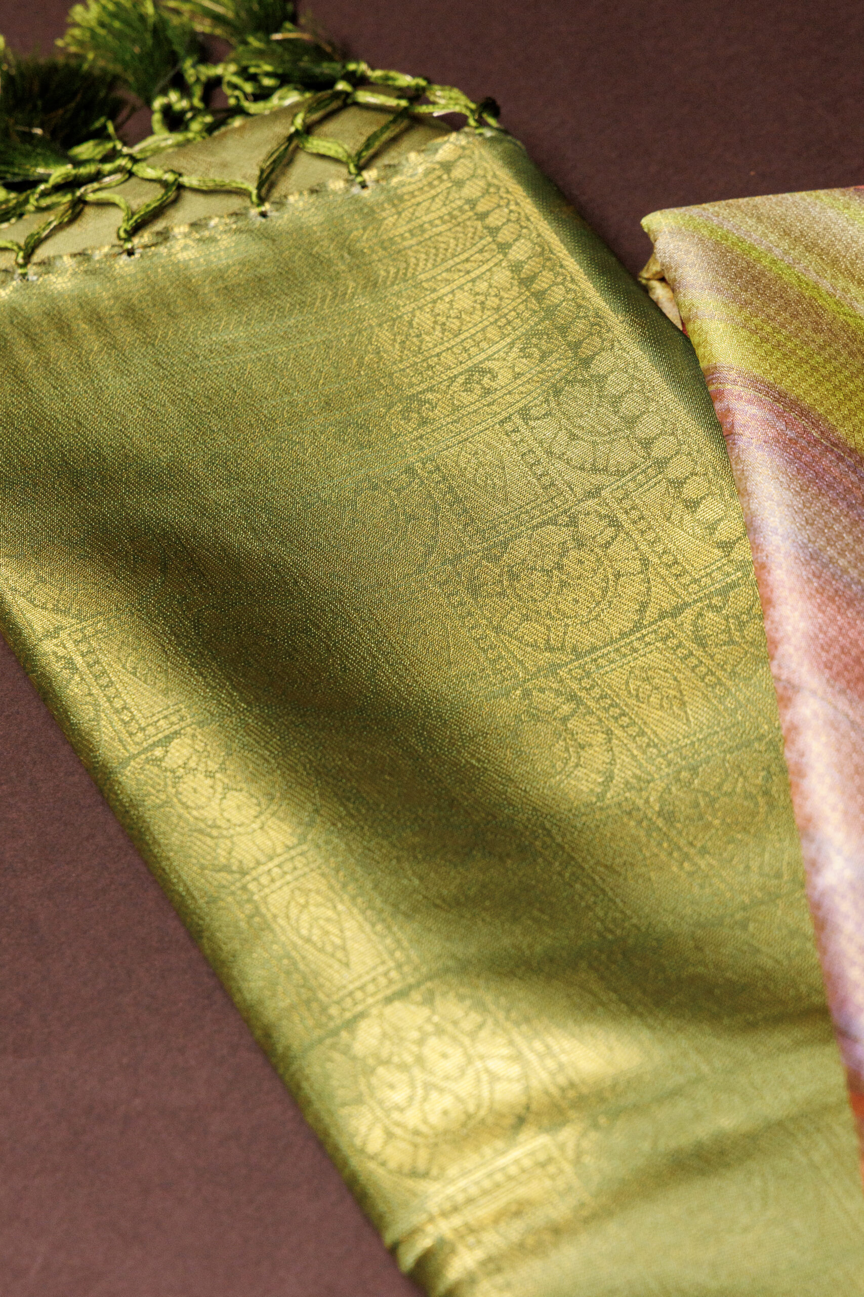Vanashri - Olive Saree - Image 8