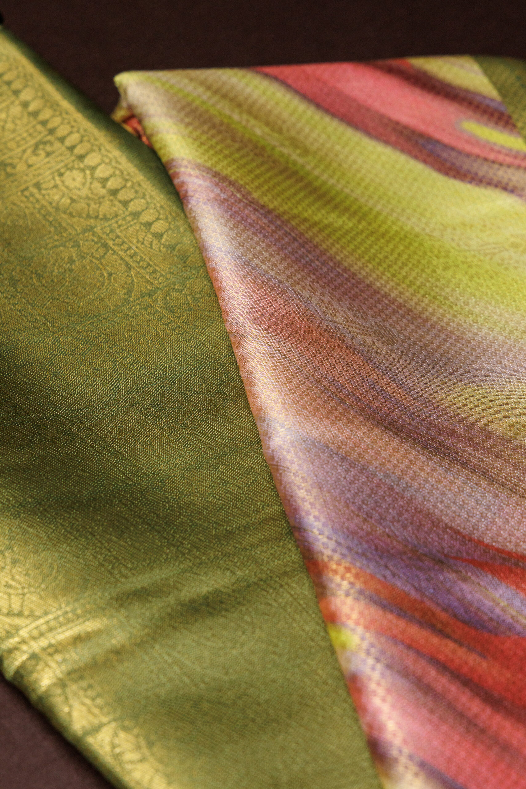 Vanashri - Olive Saree - Image 3