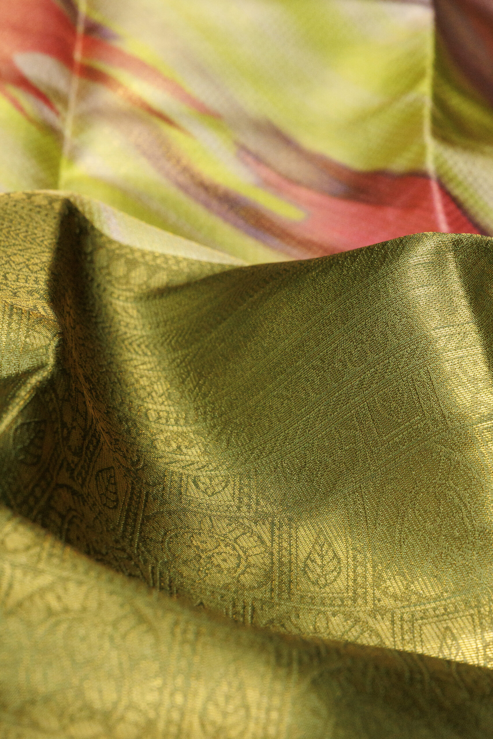 Vanashri - Olive Saree - Image 6