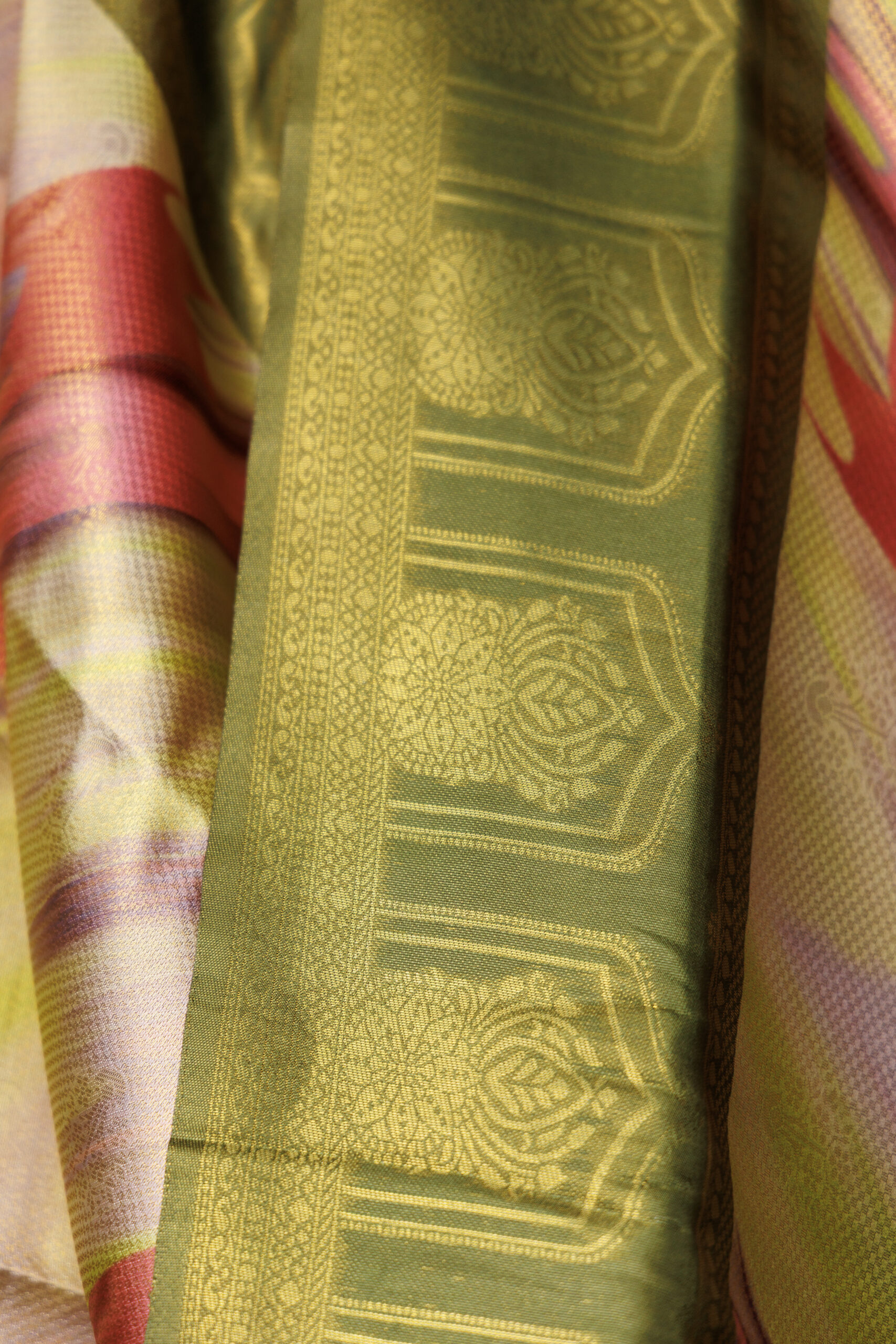 Vanashri - Olive Saree - Image 2