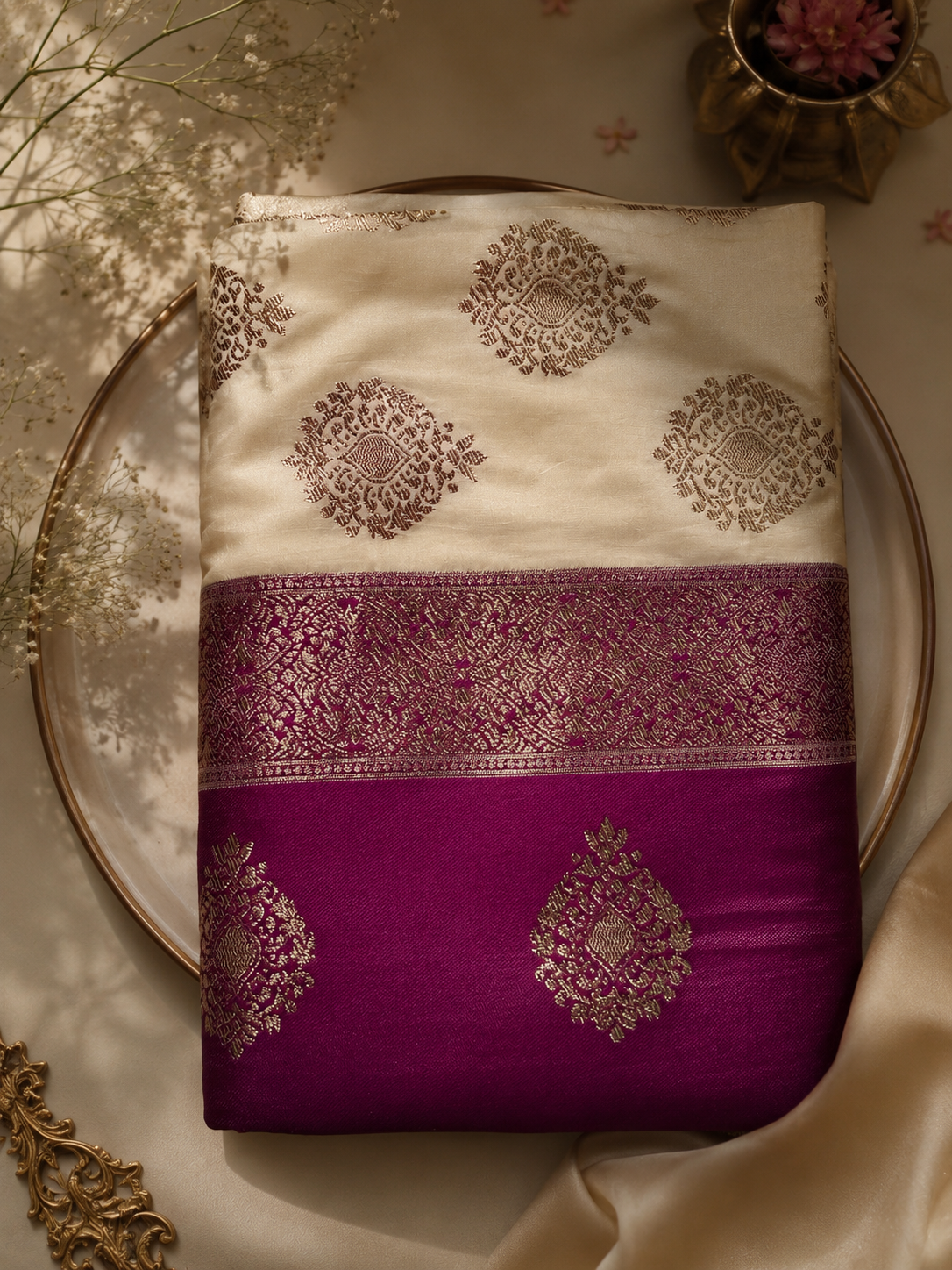 Pushpavalli - Butta Silk Saree - Image 6