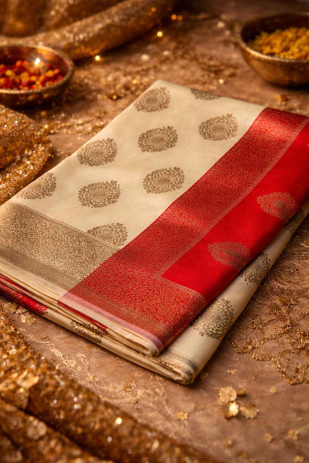 Pushpavalli - Butta Silk Saree - Image 2
