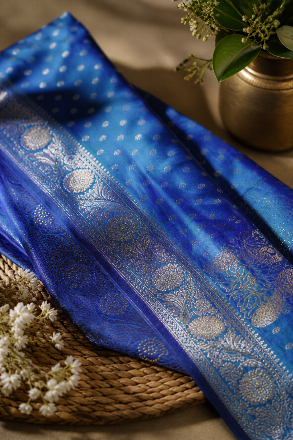 Nilraga – Dual Tone Saree - Image 9