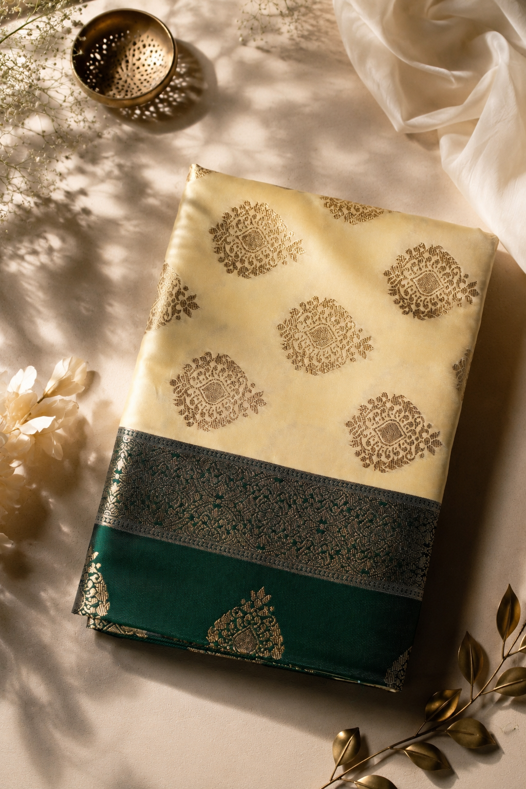 Pushpavalli - Butta Silk Saree - Image 9
