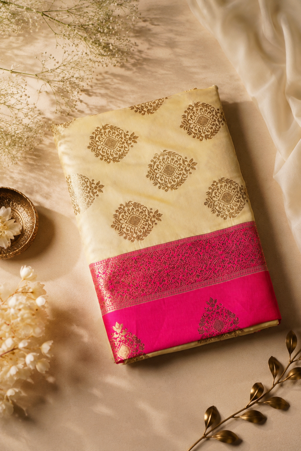 Pushpavalli - Butta Silk Saree - Image 8