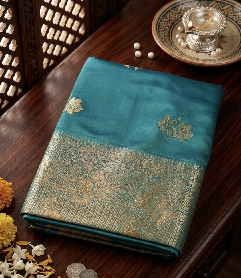 Lavanya – Floral Bloom Saree - Image 8