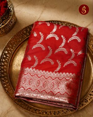Shubhangi - Red Zari Saree