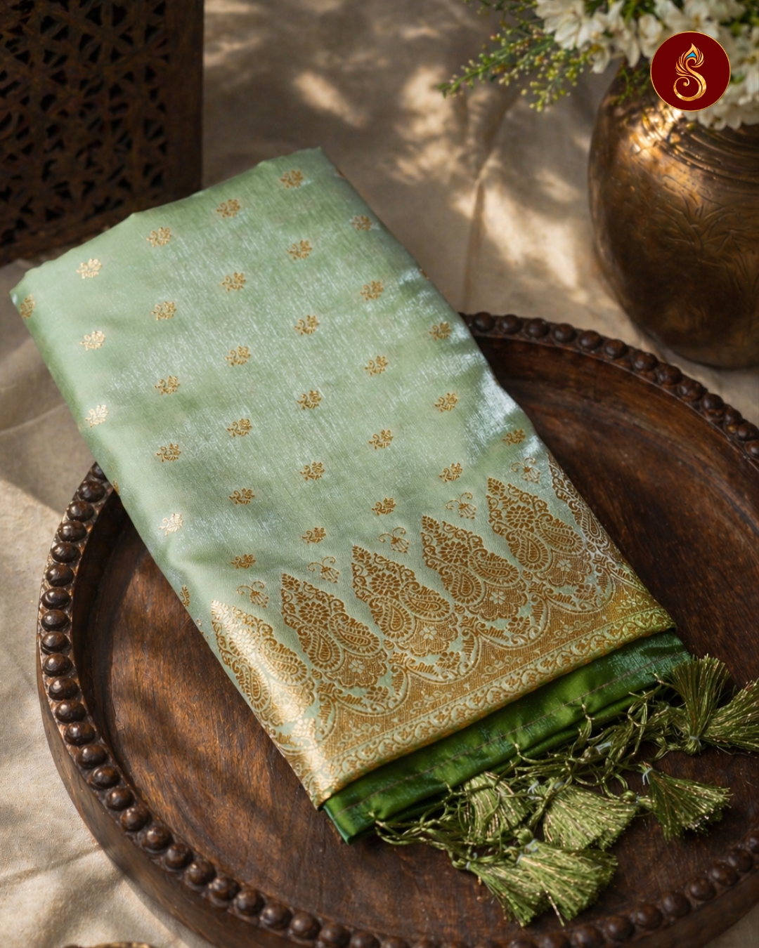 Tarangini - Mint Zari Saree