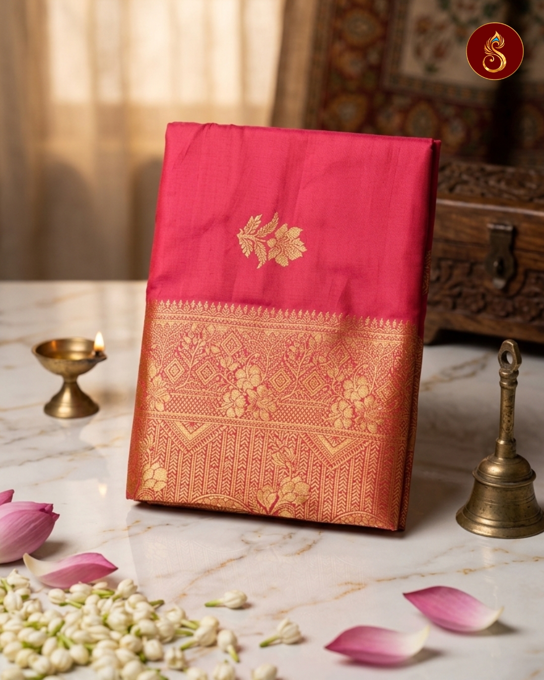 Lavanya – Floral Bloom Saree - Image 3