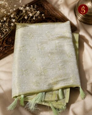 Srimayi - Pistachio Green Saree