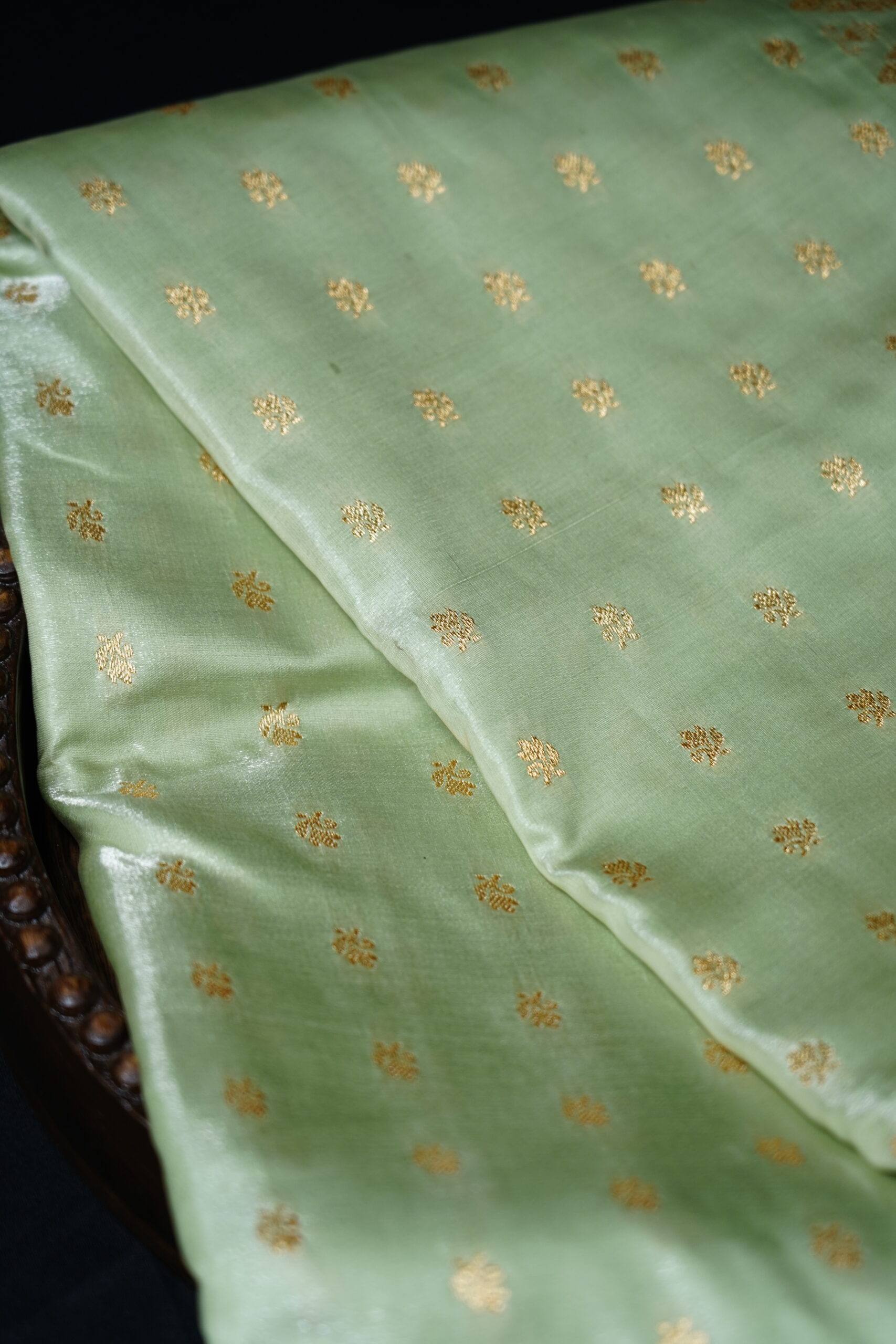 Tarangini - Mint Zari Saree - Image 3