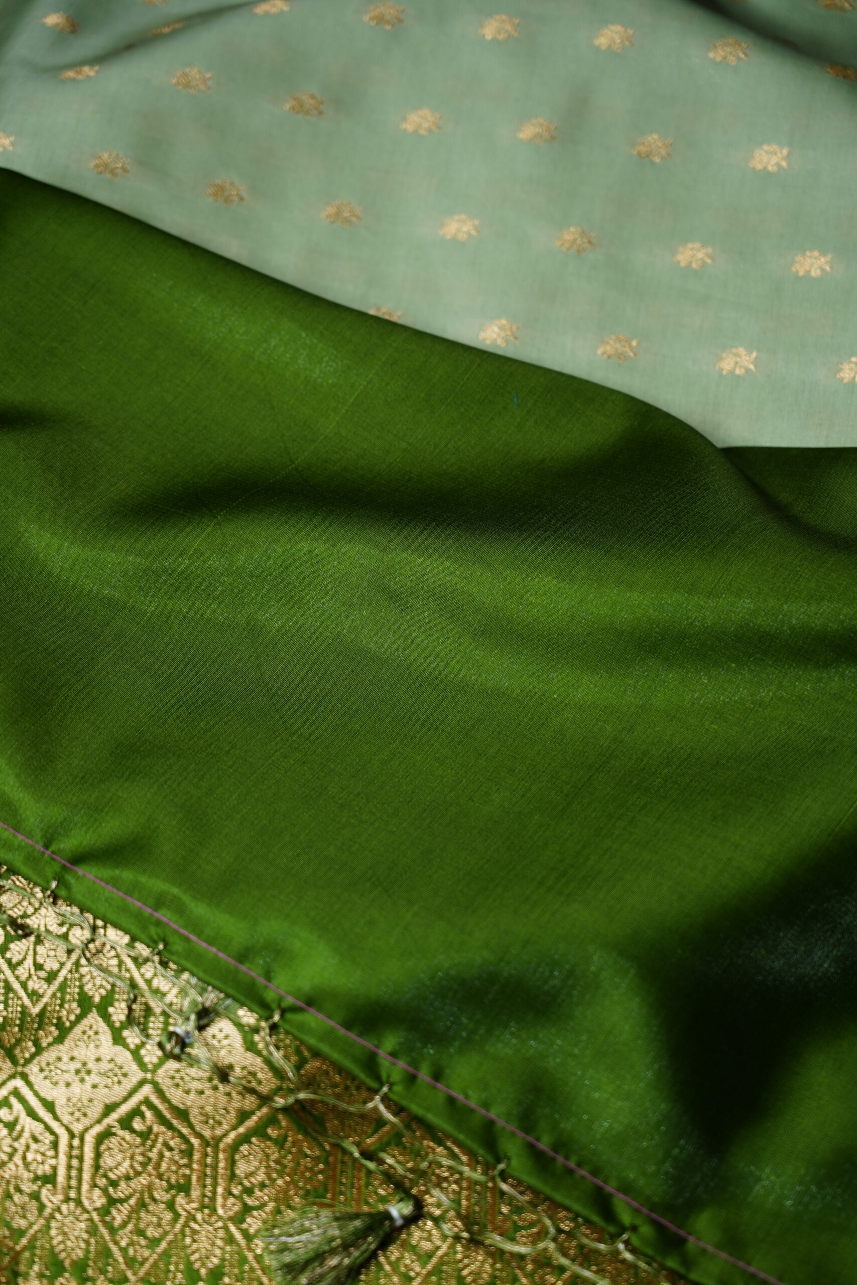 Tarangini - Mint Zari Saree - Image 6