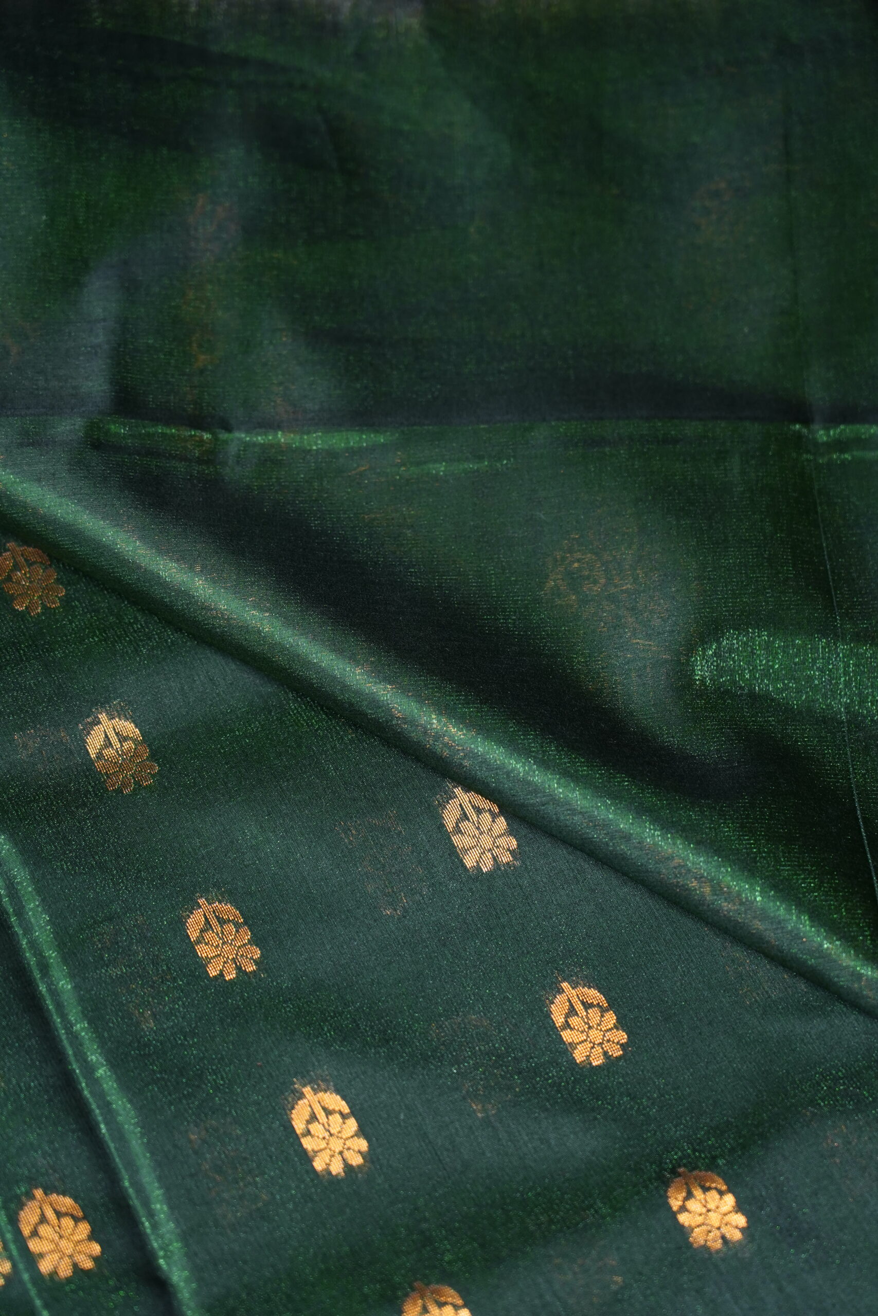 Vanavani - Emerald Green Saree - Image 6