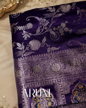 Aruni - Royal Plum Purple Saree