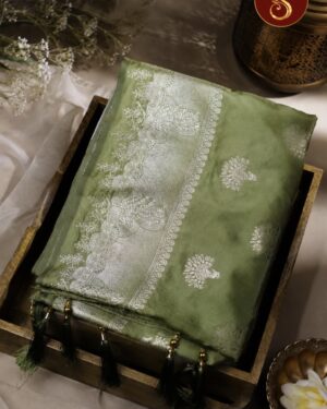 Harita - Leaf Green Saree