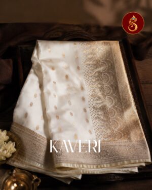 Kaveri – Ivory Zari Silk Saree