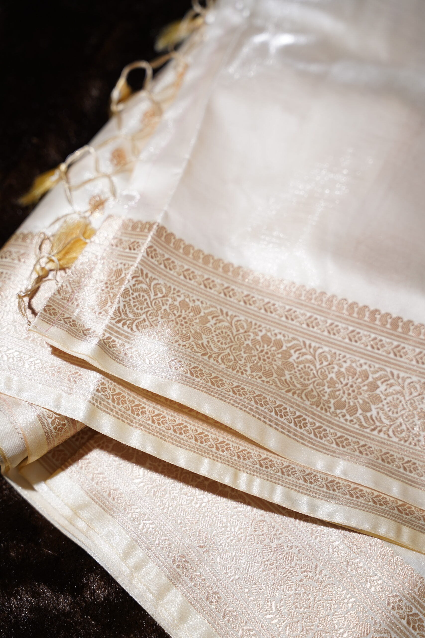 Kaveri – Ivory Zari Silk Saree - Image 10