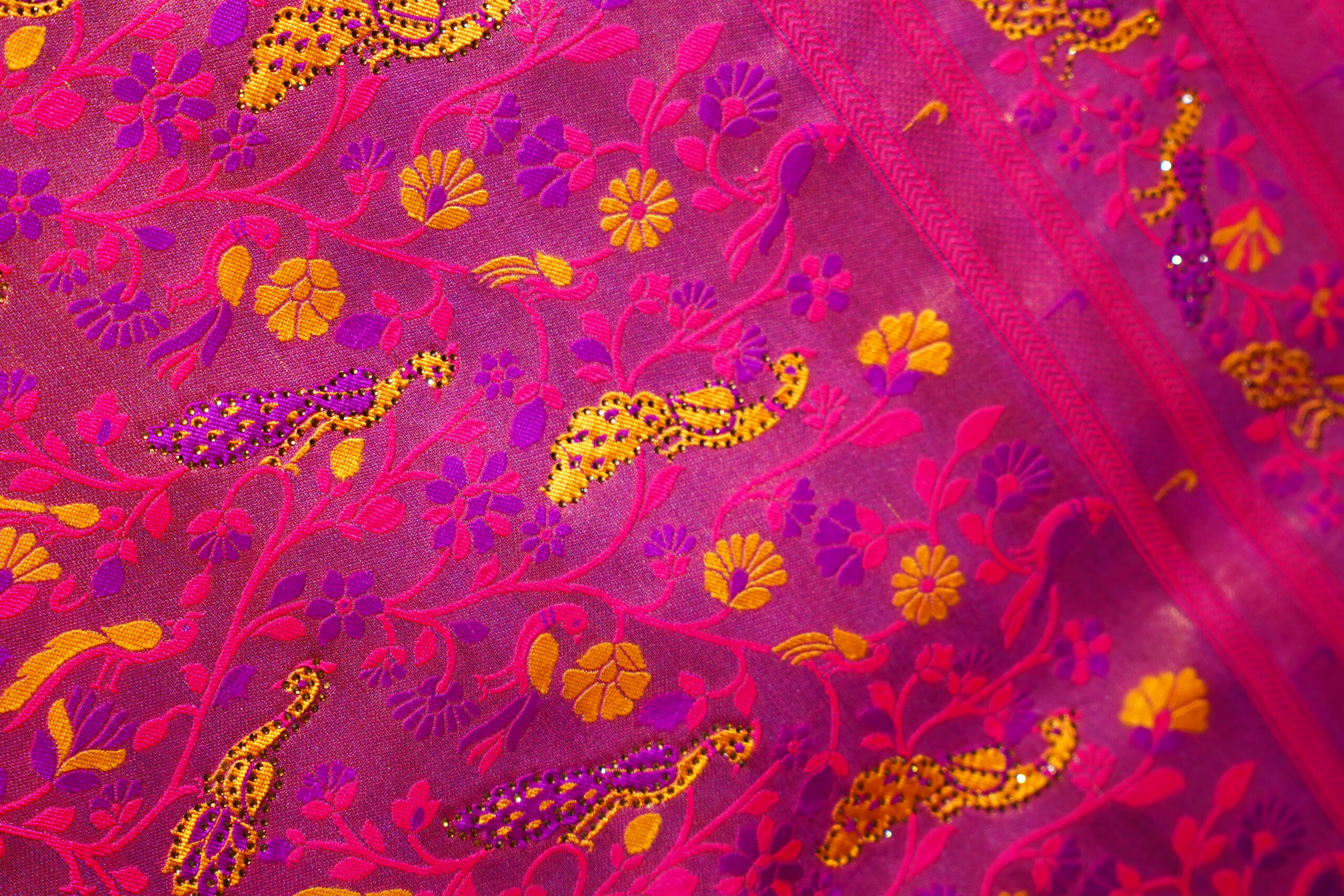Arya – Royal Purple Banarasi Silk Saree - Image 6