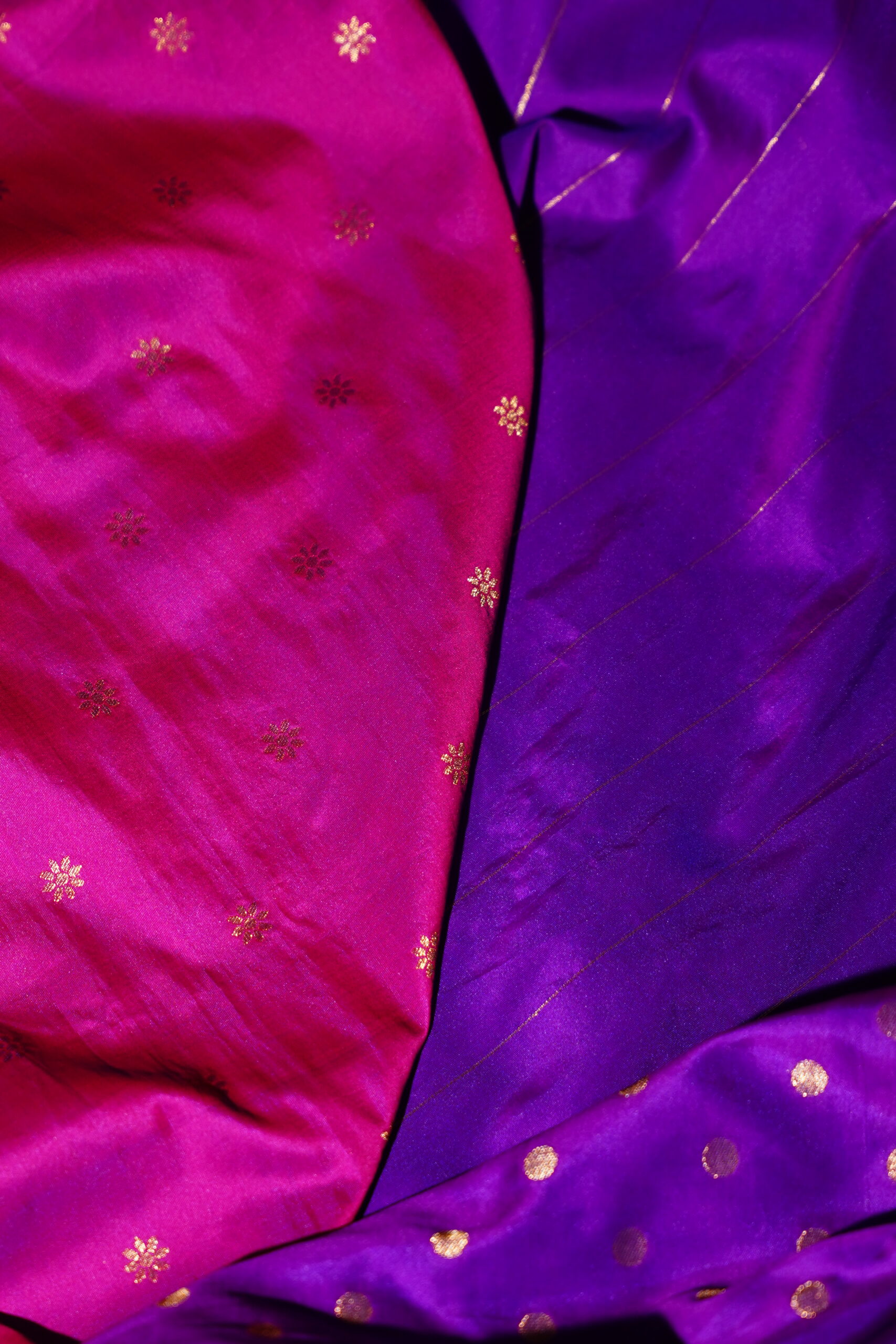 Arya – Royal Purple Banarasi Silk Saree - Image 8