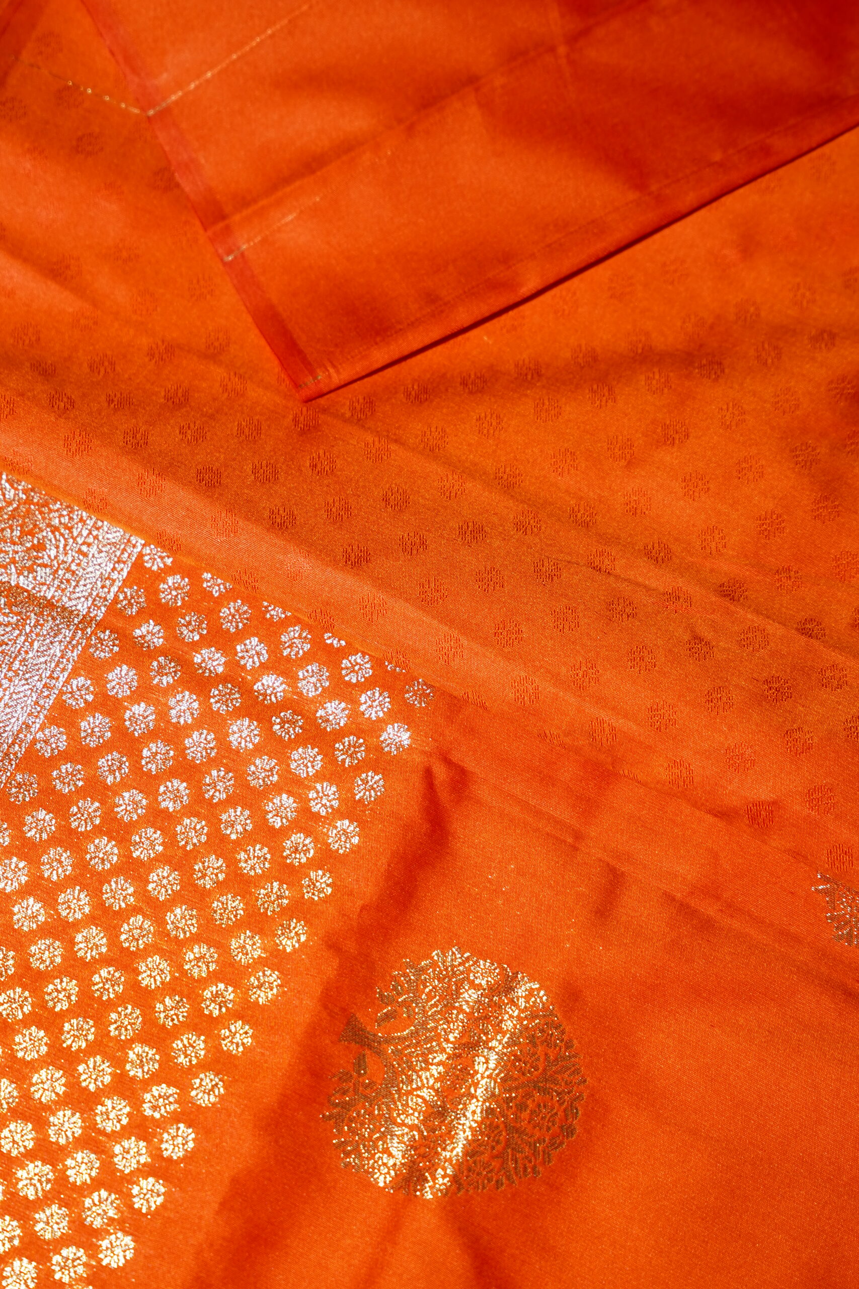Mohini - Orange Glow Saree - Image 6