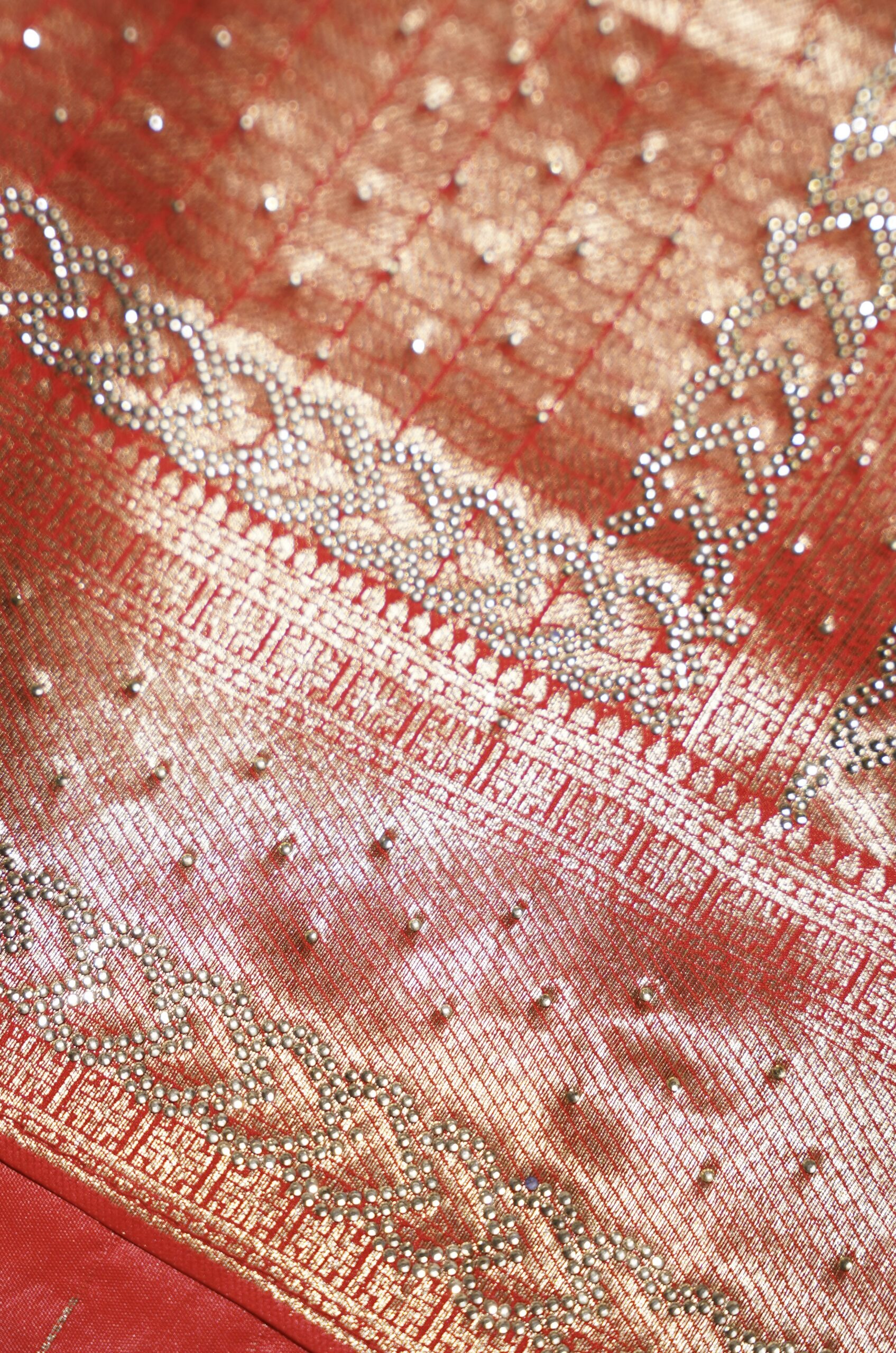 Archisha – Copper Glow Shimmer Saree - Image 8