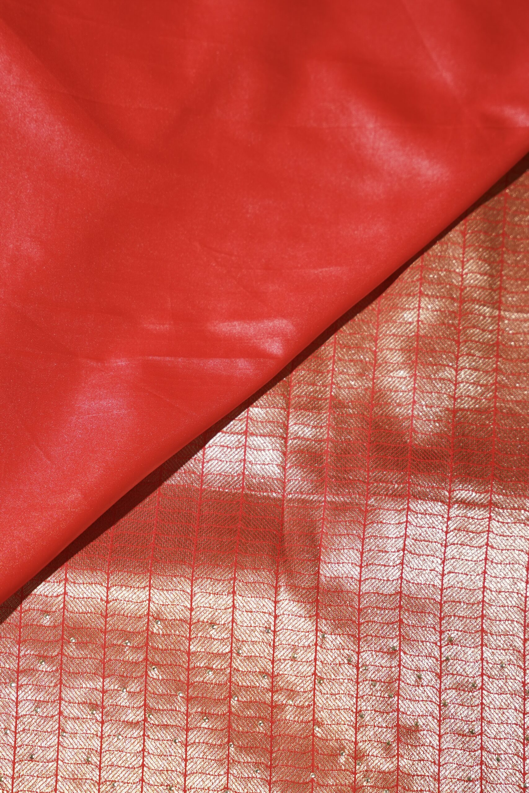 Archisha – Copper Glow Shimmer Saree - Image 9