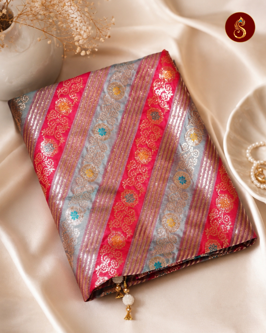 Shubhveni – Pink Heritage Saree