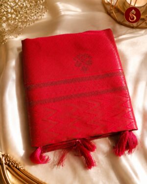 Shrimohini - Ruby Red Saree