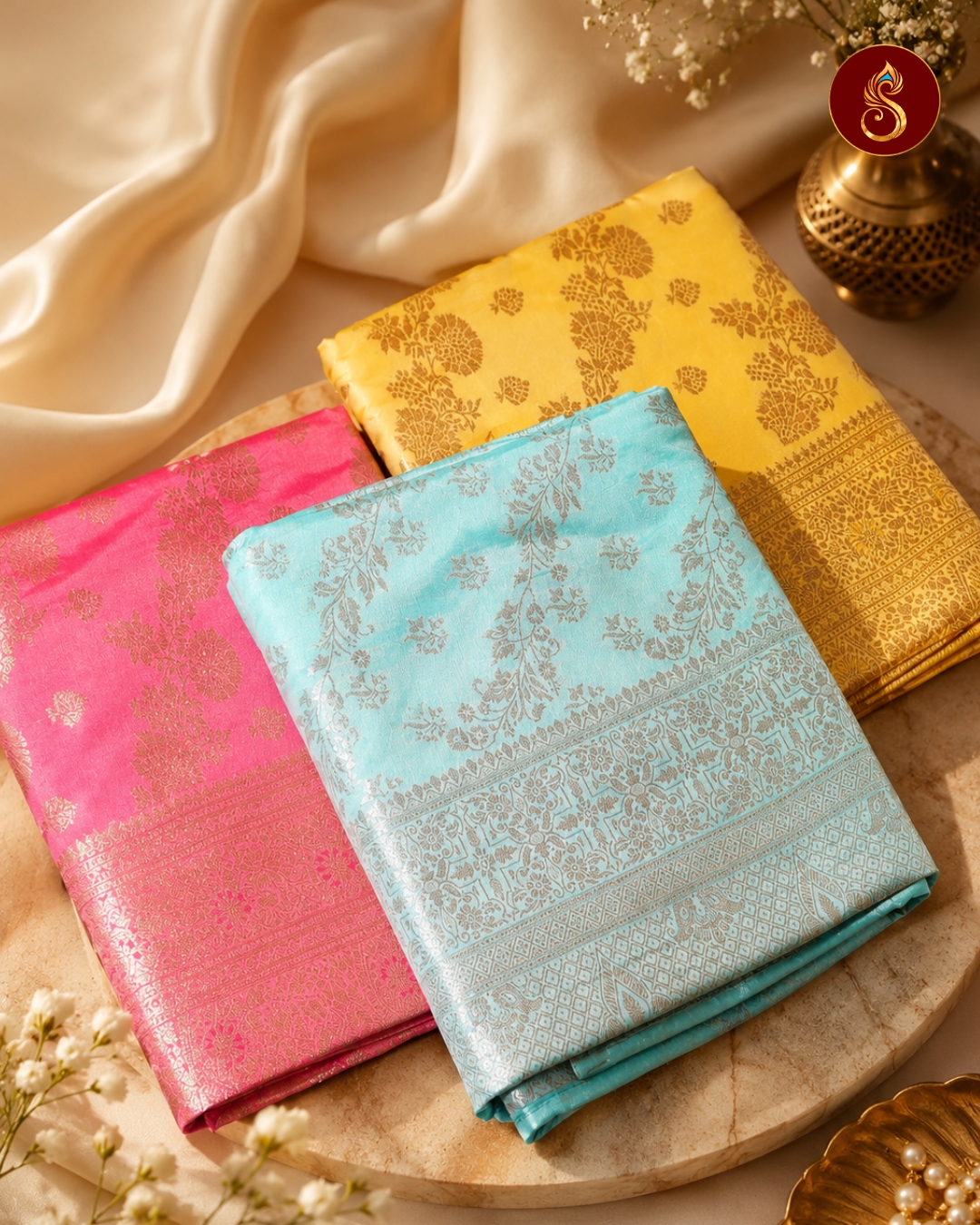 Anukriti – Pastel Bloom Saree