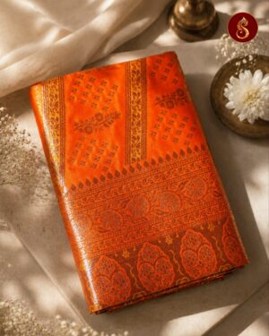 Madhavi – Regal Orange Saree