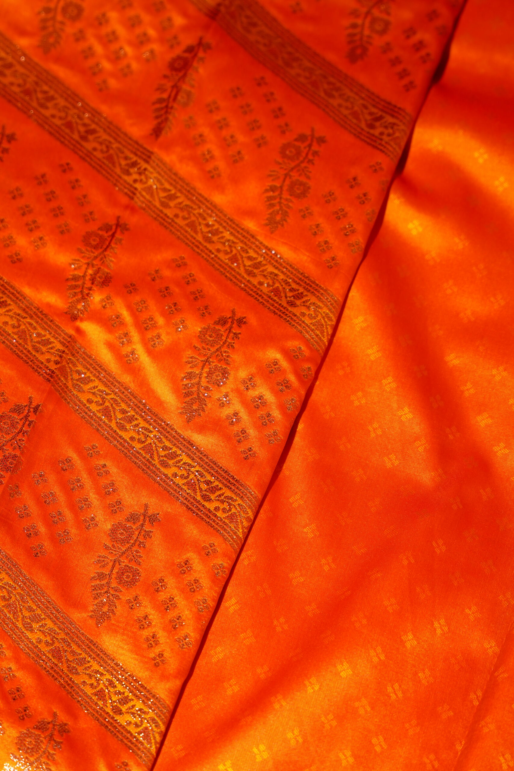 Madhavi – Regal Orange Saree - Image 5