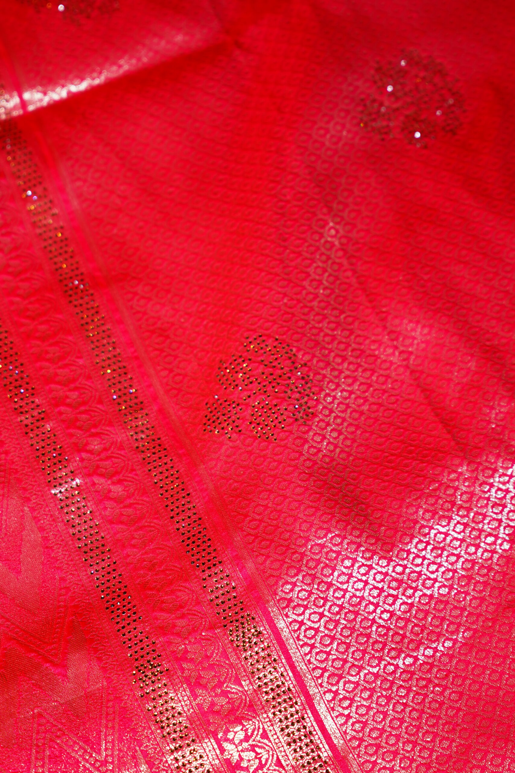 Shrimohini - Ruby Red Saree - Image 3