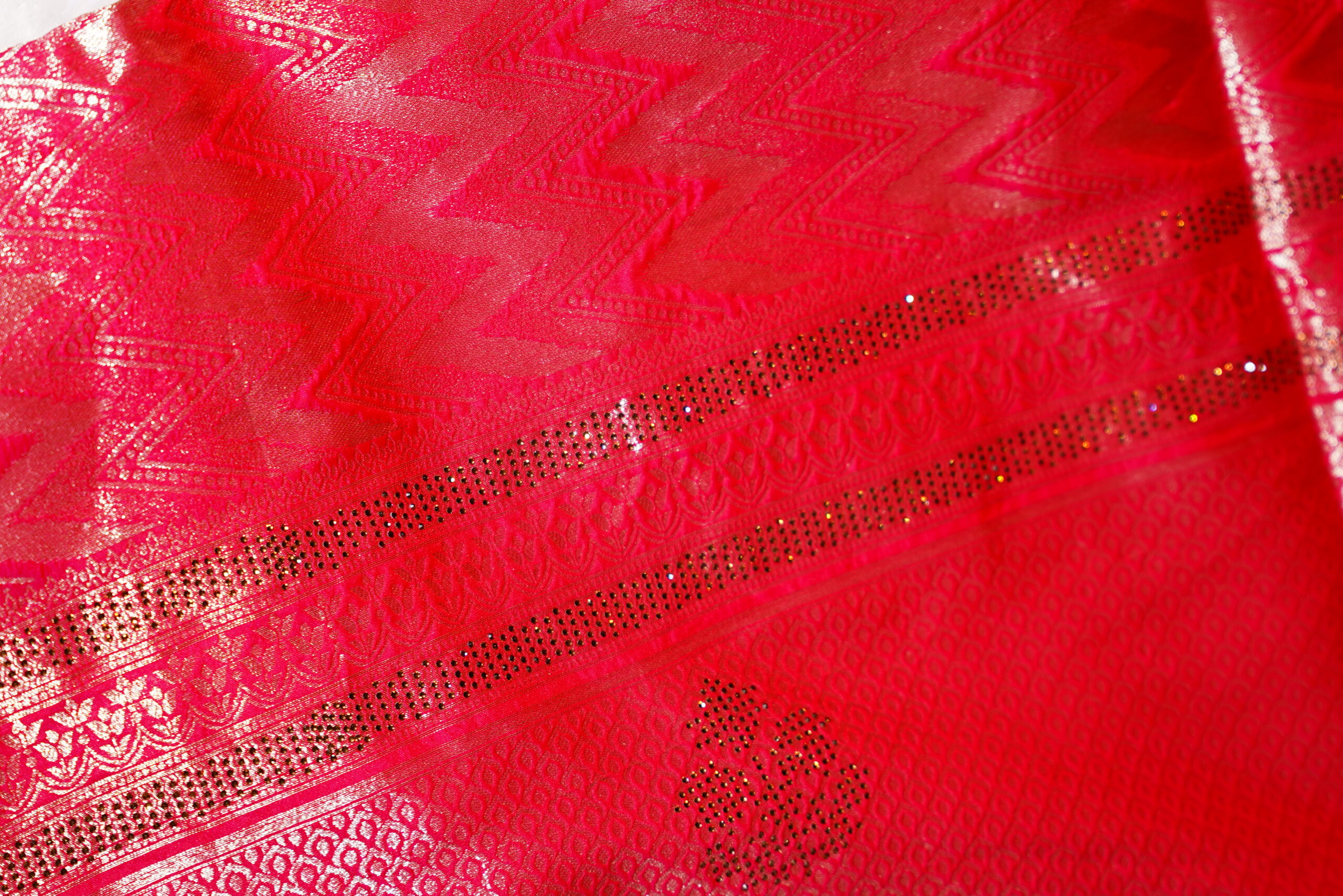 Shrimohini - Ruby Red Saree - Image 4