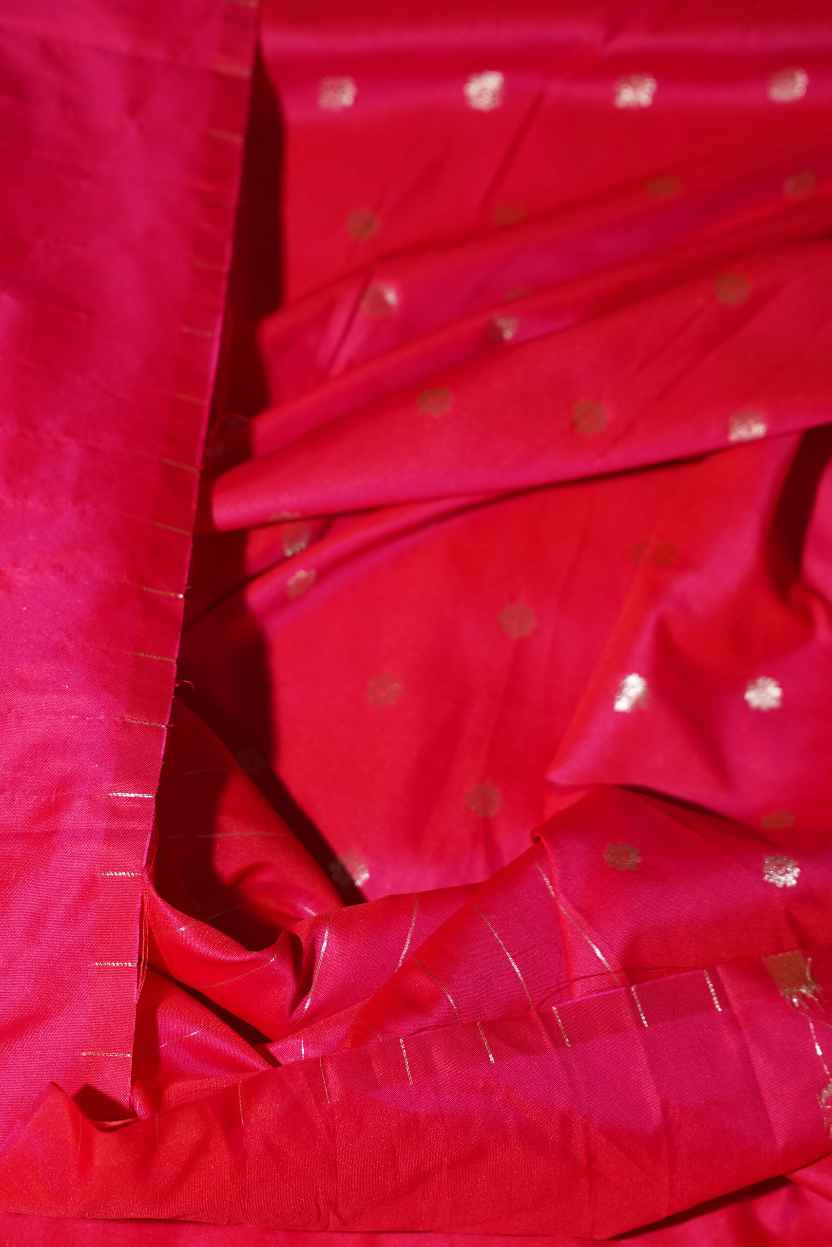 Shrimohini - Ruby Red Saree - Image 7