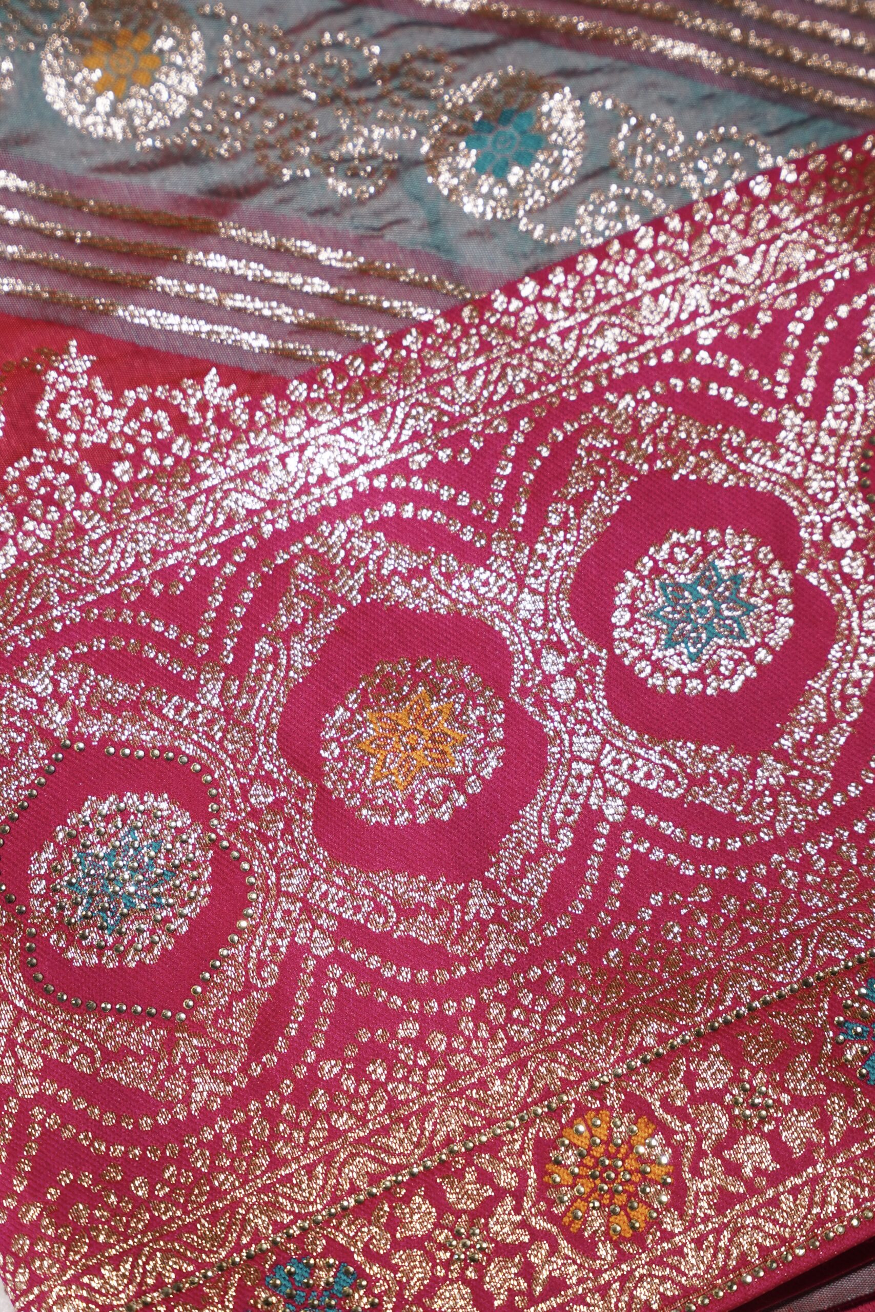 Shubhveni – Pink Heritage Saree - Image 3