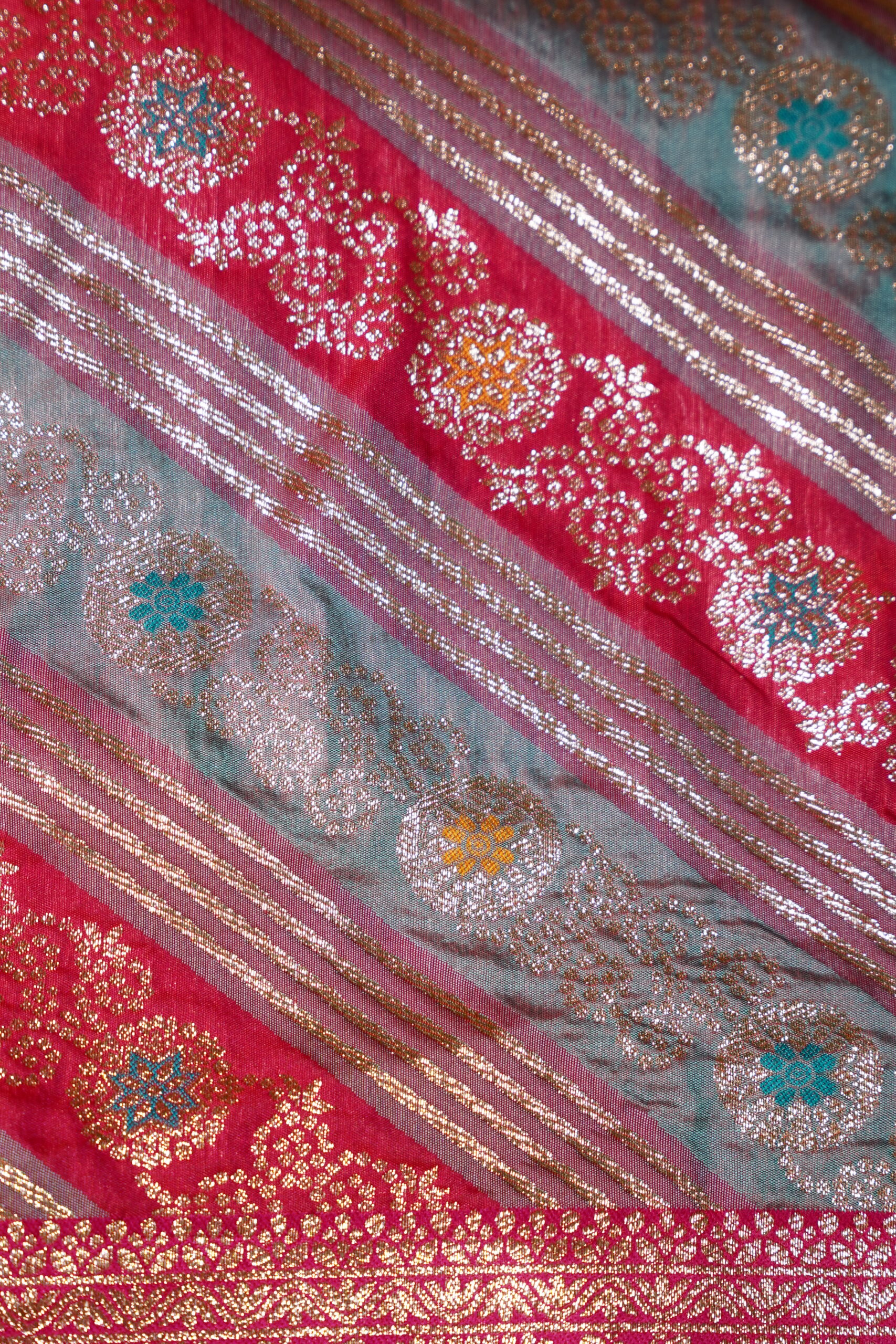 Shubhveni – Pink Heritage Saree - Image 4