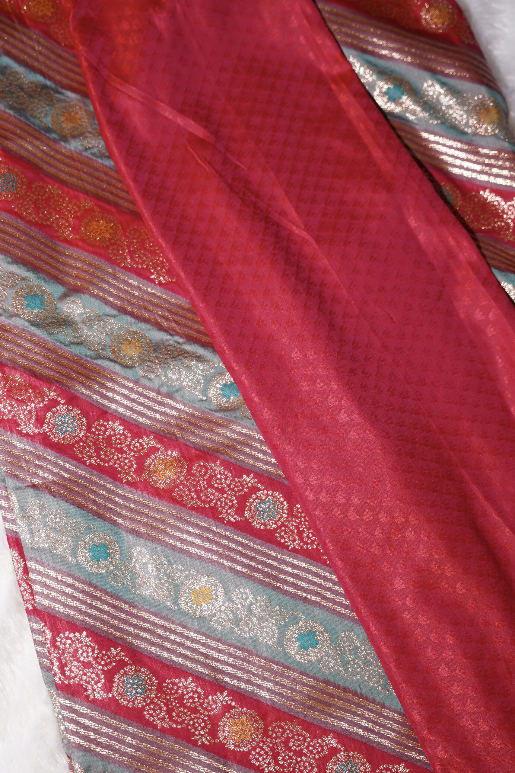 Shubhveni – Pink Heritage Saree - Image 5