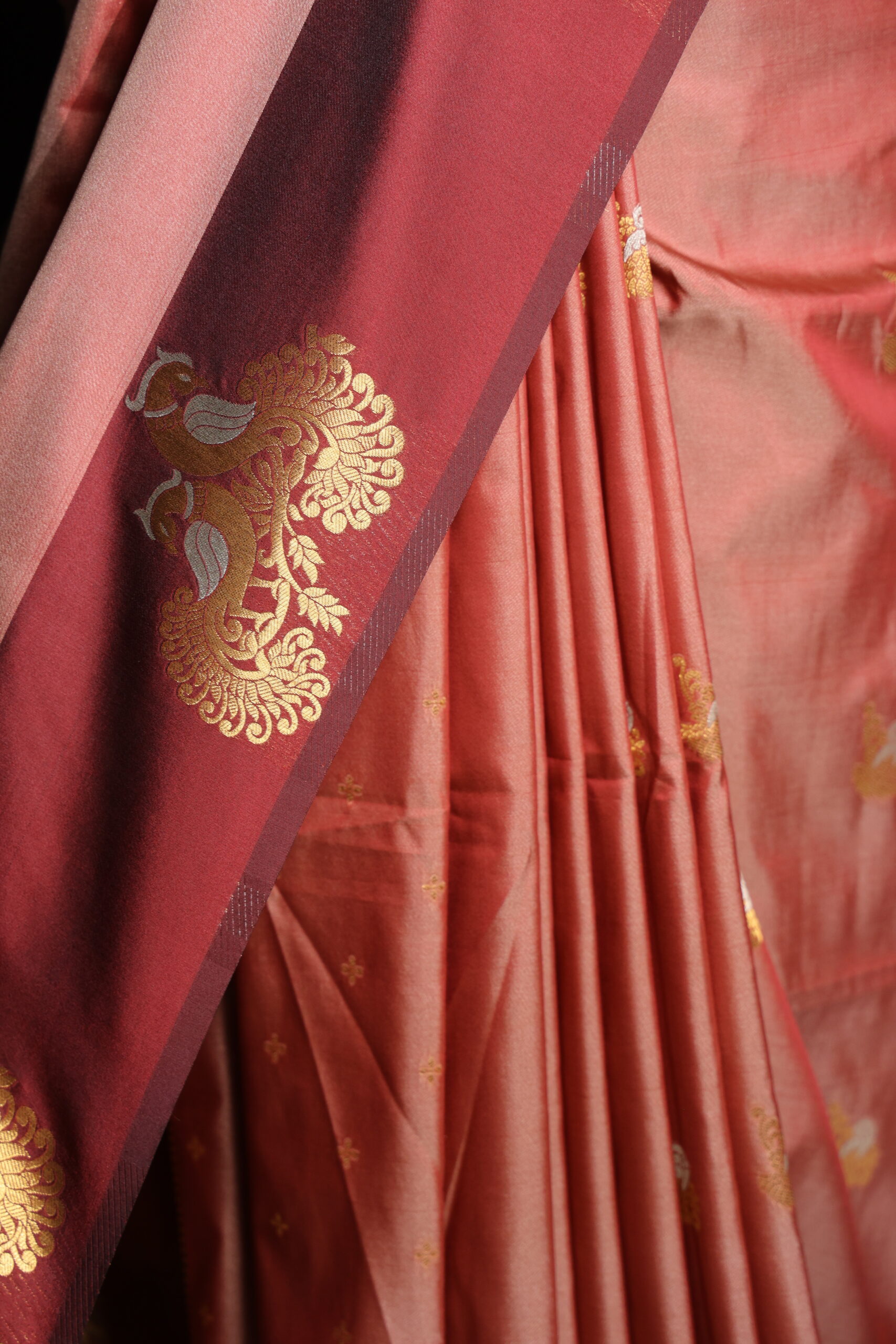 Aaranya - Rosewood Bloom Saree - Image 4