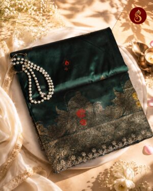 Vanika — Emerald Silk Saree