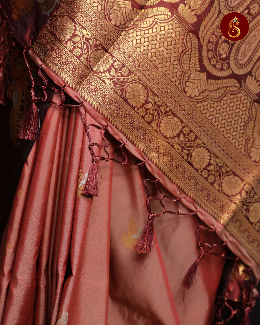 Aaranya - Rosewood Bloom Saree - Image 2