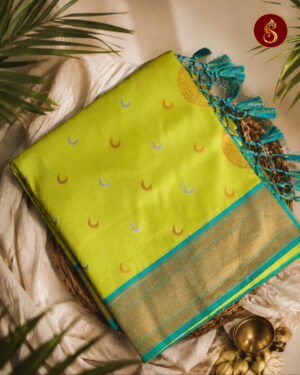 Tejasvi - Lime Grace Saree