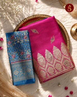 Pankhuri – Floral Aari Work Saree